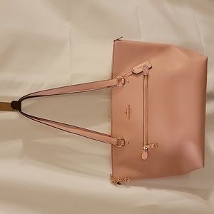 Authentic Coach Gallery Zip Tote Shoulder Bag Purse Pink Leather B2039-91147